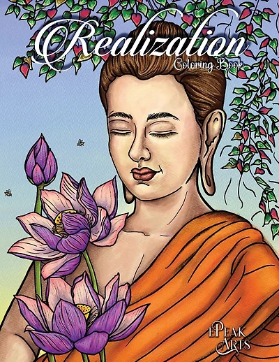 Realization: Buddha: Bilingual Adult Coloring Book