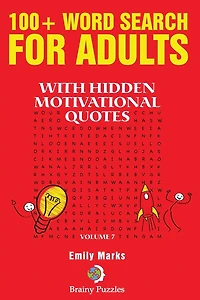 100+ Word Search for Adults: With hidden motivational quotes