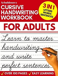 Cursive Handwriting Workbook for Adults: Learn Cursive Writing for Adults (Adult Cursive Handwriting Workbook