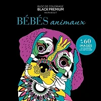 Carnet Black Premium : Bébés animaux: Bébés animaux