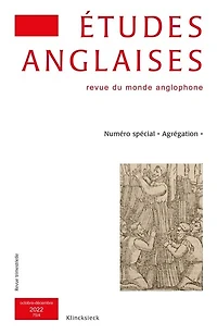 Etudes anglaises, n°75-4. Numéro spécial agrégation