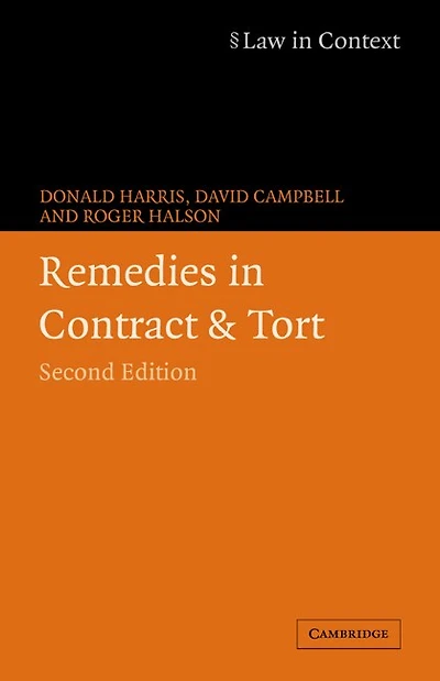 Remedies in Contract and Tort