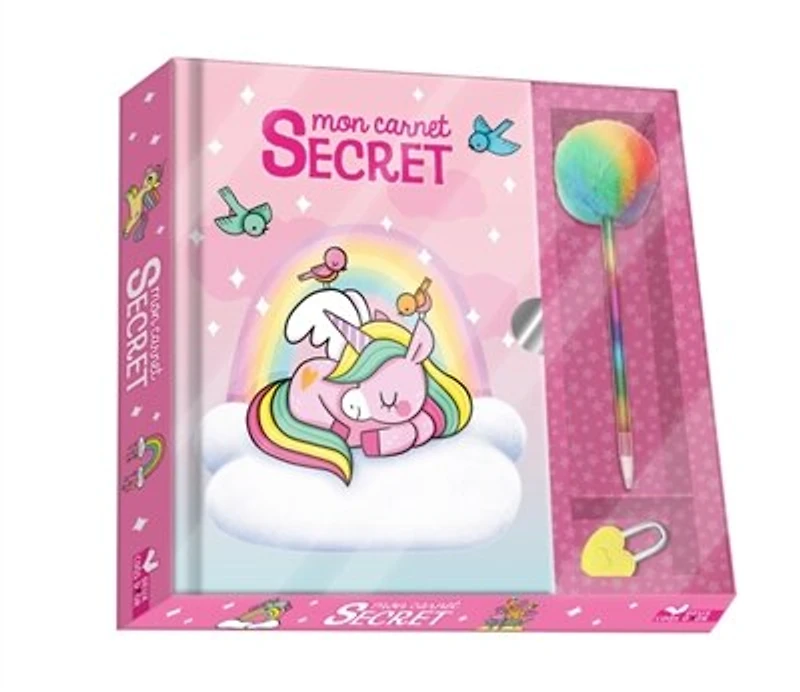 Mon carnet secret bébés licornes: coffret