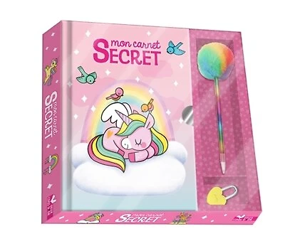 Mon carnet secret bébés licornes: coffret