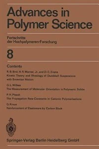 Advances Polymer Science: Fortschritte der Hochpolymeren-Forschung