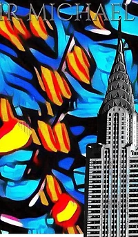 Iconic Chrysler Building New York City Sir Michael Huhn pop art Drawing Journal: Journal