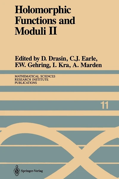 Holomorphic Functions and Moduli II: Proceedings of a Workshop held March 13-19, 1986