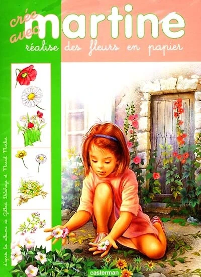 Crée avec Martine, réalise des fleurs en papier