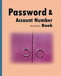 Pass word & Account Number Book: You no longer forget the bank password, keywords.