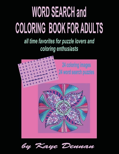 Word Search And Coloring Book For Adults: All Time Favorites For Puzzle Lovers And Coloring Enthusiasts