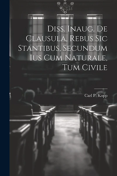 Diss. Inaug. De Clausula, Rebus Sic Stantibus, Secundum Ius Cum Naturale, Tum Civile