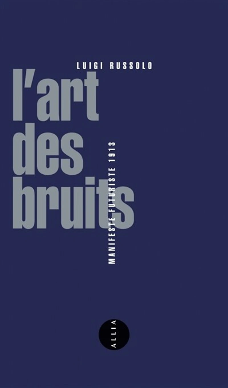 L' art des bruits: manifeste futuriste, 1913