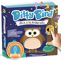 Ditty Bird | Toca los Animales | Interactive Sensory Sound book for babies 6 - 18 months | Touch and Feel Spanish books with textures| Early learning toy for infant