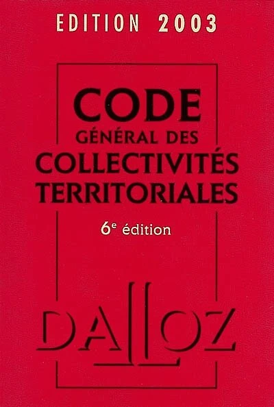 Code général des collectivités territoriales 2005