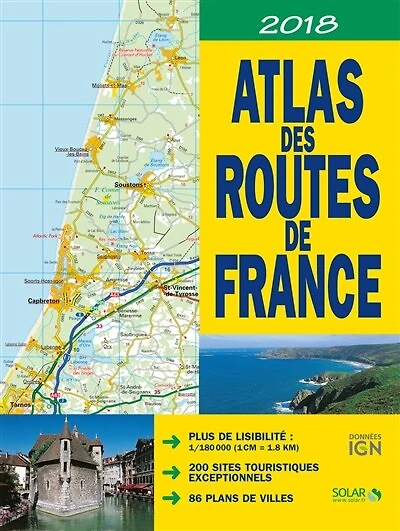 Atlas des routes de France 2020