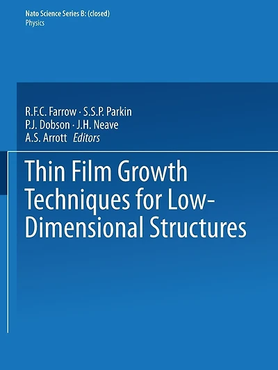 Thin Film Growth Techniques for Low-Dimensional Structures