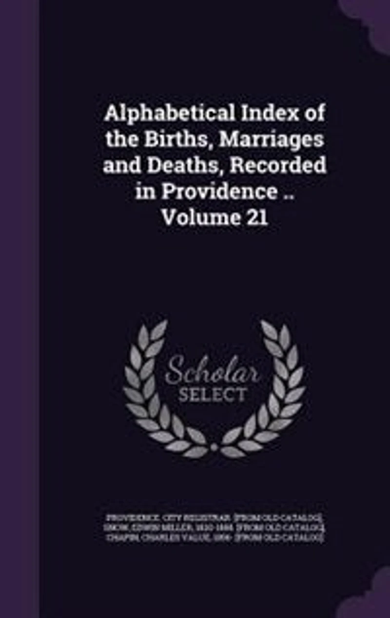 Alphabetical Index of the Births, Marriages and Deaths