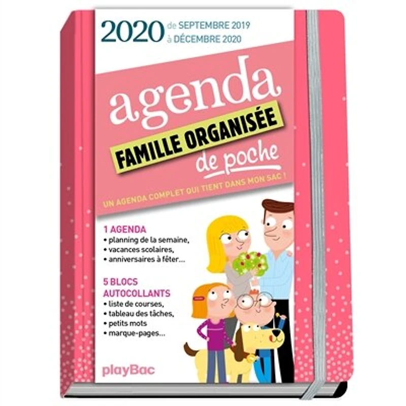 Agenda famille organisée de poche 2020: de septembre 2019 à décembre 2020