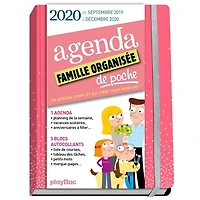 Agenda famille organisée de poche 2020: de septembre 2019 à décembre 2020