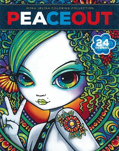 Peace Out: 24 Designs; Myka Jelina Coloring Collection