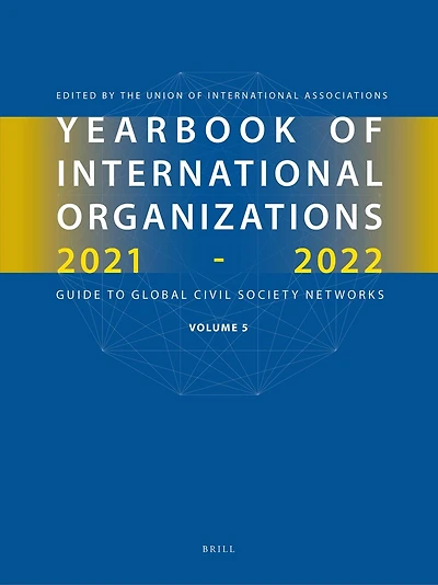 Yearbook of International Organizations 2021-2022, Volume 5
