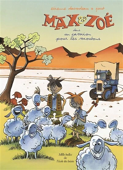 Max & Zoé dans un camion pour les moutons