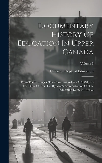 Documentary History Of Education In Upper Canada: From The Passing Of The Constitutional Act Of 1791, To The Close Of Rev. Dr. Ryerson's Administration Of The Education Dept. In 1876 ...; Volume 9