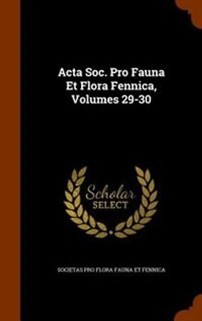 Acta Soc. pro Fauna et Flora Fennica: 33