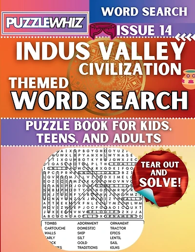 Indus Valley Civilization - Themed Word Search - Fun & Educational Puzzles for Kids, Teens, and Adults (Large Print Edition): Featuring Engaging Themed Word Search Puzzles with Solutions (Issue 14)