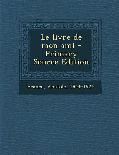 Le livre de mon ami