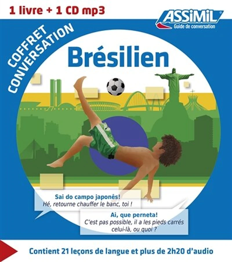 Coffret conversation brésilien : 1 livre + 1 CD MP3: 1 livre + 1 CD MP3