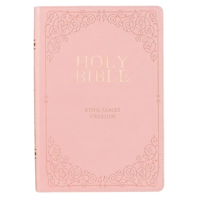 KJV Bible Giant Print Full-size Faux Leather, Pink