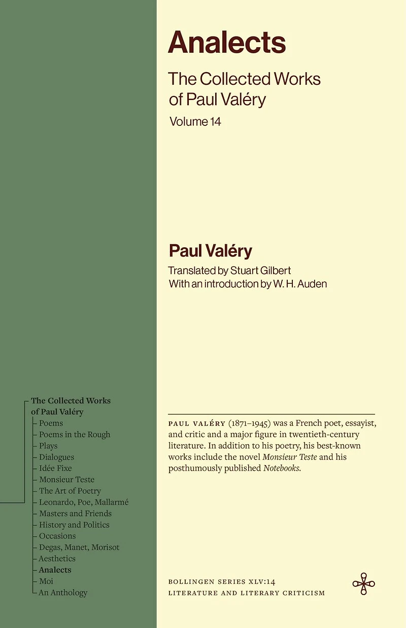 Analects: The Collected Works of Paul Valéry, Volume 14