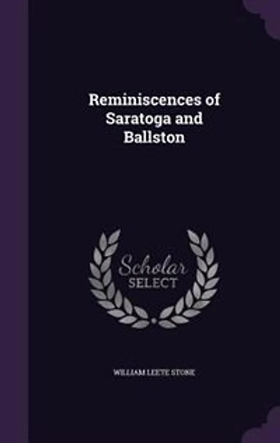 Reminiscences of Saratoga and Ballston