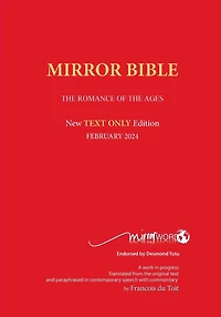 Latest PAPERback MAY 2026 Edition TEXT ONLY Mirror Bible Including complete ACTS [Without Commentary & Study notes]