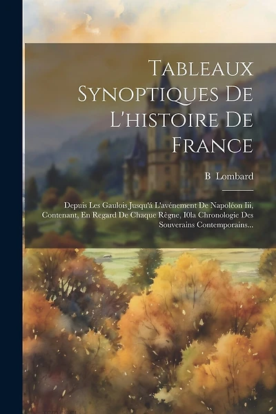 Tableaux Synoptiques De L'histoire De France: Depuis Les Gaulois Jusqu'á L'avénement De Napoléon Iii, Contenant, En Regard De Chaque Règne, I0la Chronologie Des Souverains Contemporains...