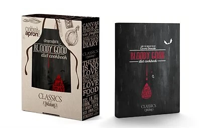 Bloody Good Diet Cookbook - Written And Bitten By Count Dracula: Book And Apron Set