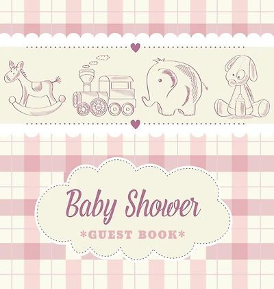 Baby Shower Guest Book for Boy: A Retro Storybook Themed Square Hardcover Keepsake - Wishes for Baby, Advice for Parents, Sign-In & Photo Pages