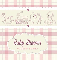 Baby Shower Guest Book for Boy: A Retro Storybook Themed Square Hardcover Keepsake - Wishes for Baby, Advice for Parents, Sign-In & Photo Pages