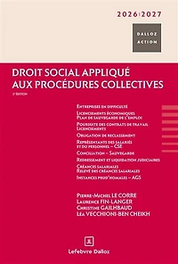 Droit social appliqué aux procédures collectives: 2026-2027