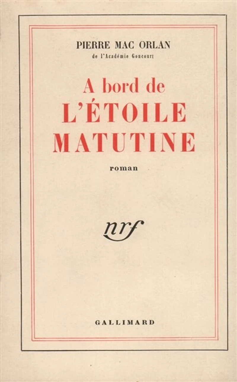 A bord de l'Etoile Matutine