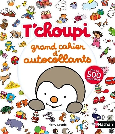 T'choupi: grand cahier d'autocollants