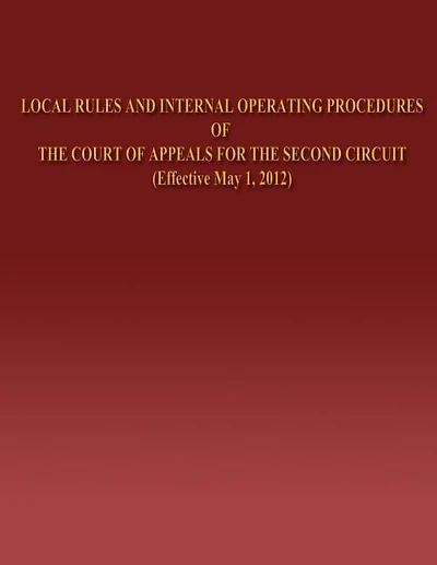 Local Rules and Internal Operating Procedures of The Court of Appeals for the Second Circuit