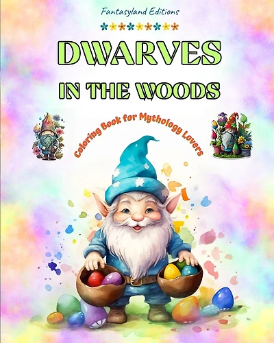 Dwarves in the Woods Coloring Book for Mythology Lovers Creative Dwarf Scenes for Teens and Adults: A Collection of Splendid Designs to Enhance Creativity and Relaxation