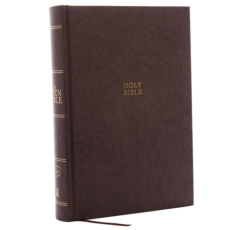 The KJV Open Bible: Complete Reference System, Burgundy Leathersoft, Red Letter, Comfort Print: King James Version: System