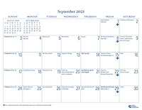 2025 Parish Wall Calendar: September 2024 Through December