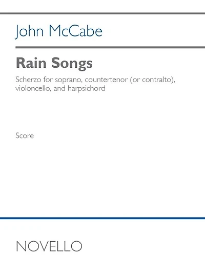 Reid: Rain Songs for Soprano, Counter-Tenor, Celloand Harpsichord Full Score