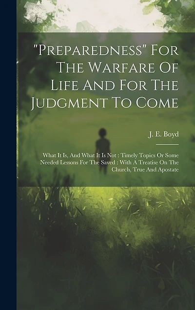 preparedness" For The Warfare Of Life And For The Judgment To Come: What It Is, And What It Is Not: Timely Topics Or Some Needed Lessons For The Saved: With A Treatise On The Church