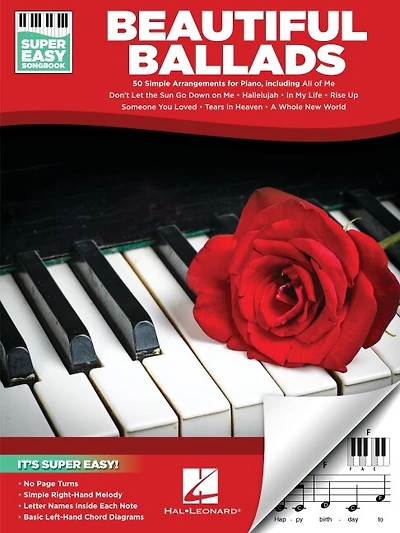 Beautiful Ballads - Super Easy Songbook: 50 Simple Arrangements for Piano