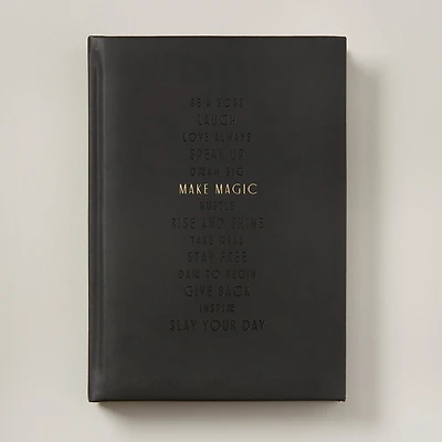 Embossed Journal, Make Magic Black